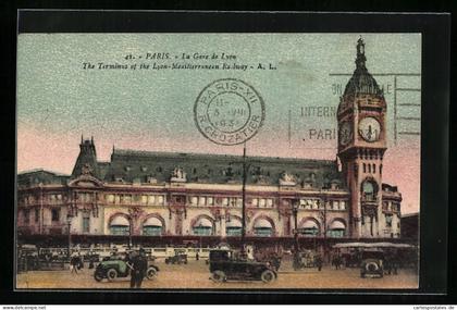 CPA Paris, La Gare de Lyon