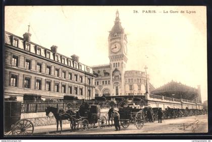 CPA Paris, La Gare de Lyon
