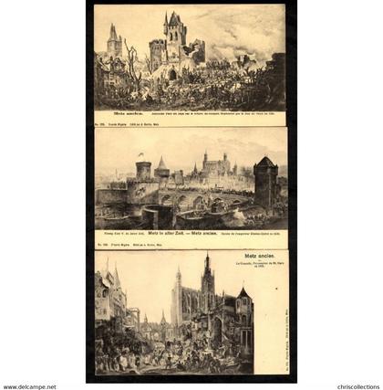 57 - METZ (Moselle) - Vieux Metz - Lot de 7 CP - Metz Ancien