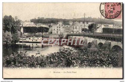 CPA Meulan Le petit pont