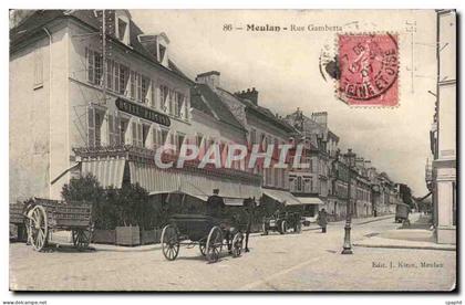 CPA Meulan Rue Gambetta