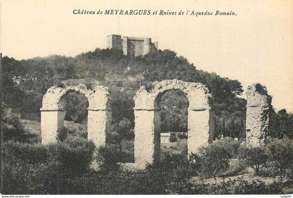 CPA Chateau de Meyrargues et Ruines de l'Aqueduc Romain