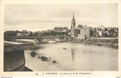 CPA MEZIERES-La meuse et N.D d'Esperance