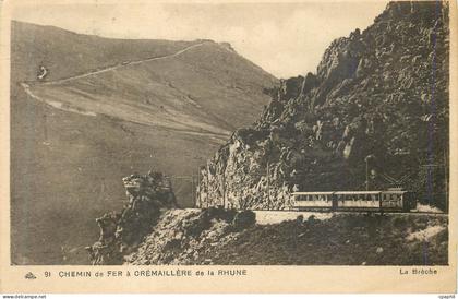 CPA 91 chemin de fer a cremaillere de la rhune Funiculaire