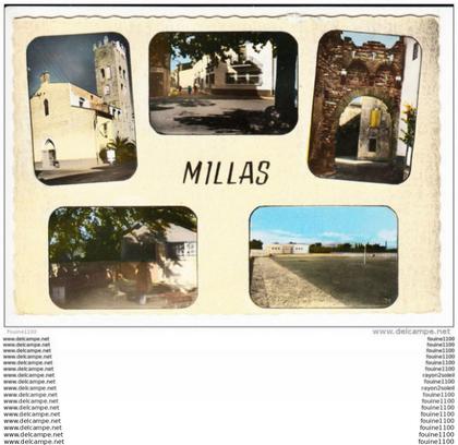 carte ( format 15 x 10,5 cm )  millas  ( recto verso )
