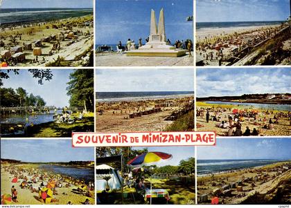 CPSM Souvenir de Mimizan Plage