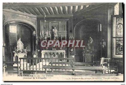 CPA Mirambeau Le Chateau Interieur de le Chapelle