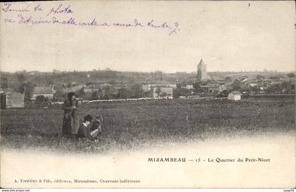 CPA Mirambeau Le Quartier Du Petit Niort