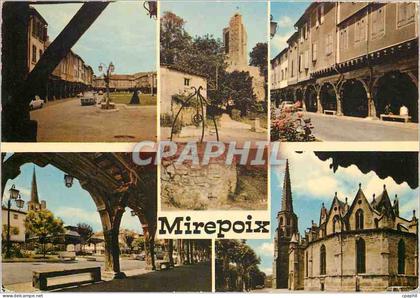 CPM Mirepoix Ariege Les Grands Couverts et l'eglise Saint Maurice