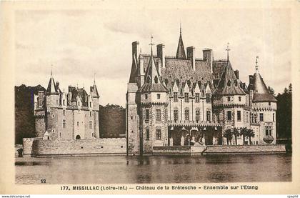 CPA Missillac Loire Inf Chateau de la Bretesche Ensemble sur l'Etang