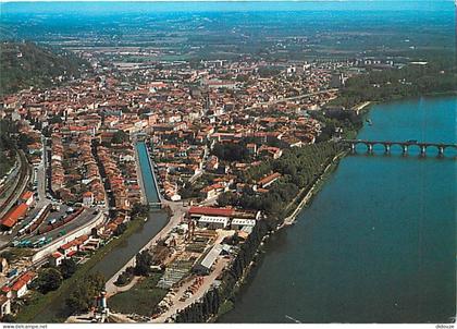 Carte Postale - 82 - Moissac - Vue Générale aérienne - Flamme Postale de Moissac - CPM - Voir Scans Recto-Verso - Poscar