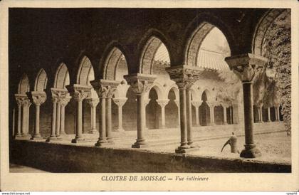 CPA Cloitre de Moissac Vue interieure