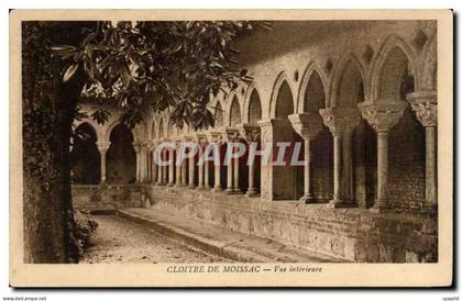 CPA Cloitre de Moissac Vue interieure