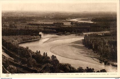 Moissac et Saint Nicolas de la Grave - Confluent du Tarn - CPA