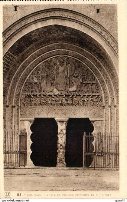 Moissac - Porte de l'Eglise - CPA