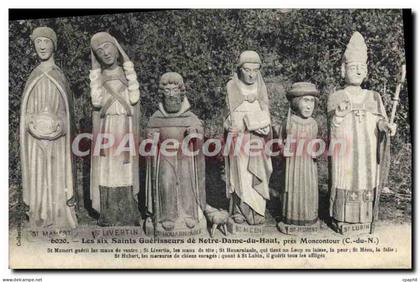 CPA six saints guérisseurs près MONCONTOUR