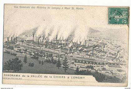MONT SAINT MARTIN - VUE GENERALE DES ACIERIES DE LONGWY A MONT SAINT MARTIN