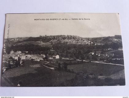 montaigu de quercy vallee de la seune  cpa