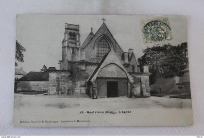 Cpa 1907, Montataire, l'église, Oise 60