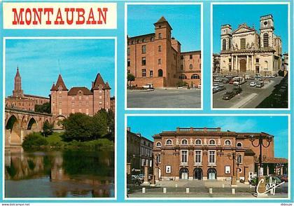 Carte Postale - 82 - Montauban - Multivues - Automobiles - Flamme Postale de Montauban - CPM - Voir Scans Recto-Verso -