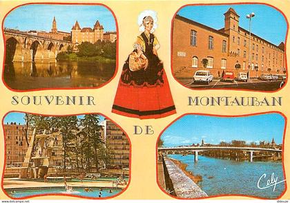 Carte Postale - 82 - Montauban - Multivues - Automobiles - Folklore - Piscine - Flamme Postale de Montauban - CPM - Voir