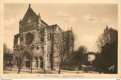 CPA Montauban Eglise de Villenouvelle
