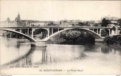 CPA Montauban Le pont Neuf