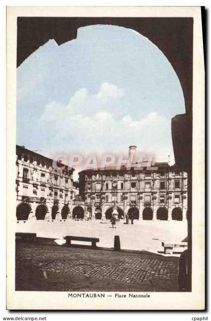CPA Montauban Place Nationale