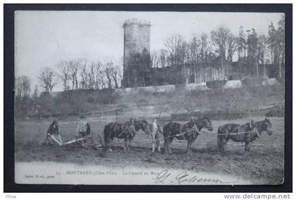21 Montbard agriculture labourage travail cheval D21D K21425K C21425C RH018970
