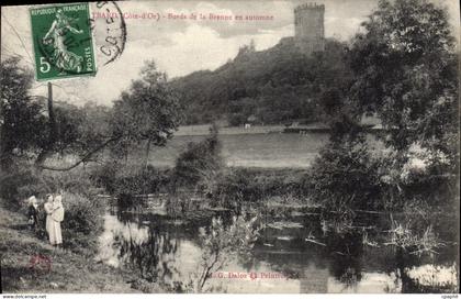 CPA MONTBARD bords de la Brenne
