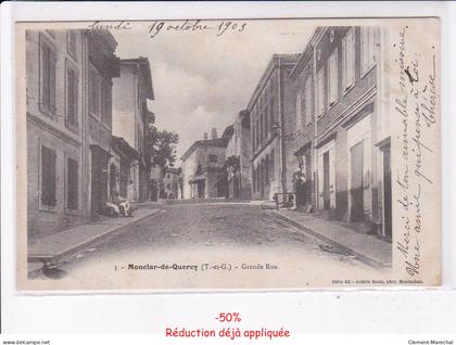 MONTCLAR-de-QUERCY: grande rue - Très bon état