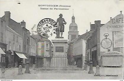CPA Montdidier Statue de Parmentier