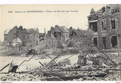 Ruines de Montdidier - Place du Marché aux Vaches