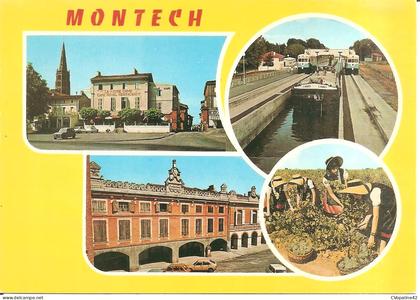 MONTECH (82) Carte Multivues  CPSM GF