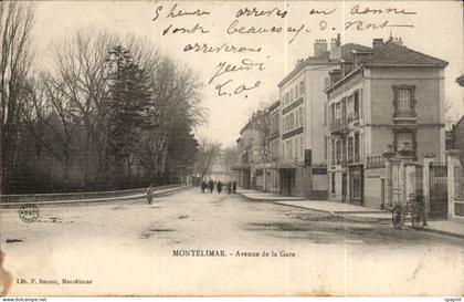 Montelimar CPA Avenue de la gare