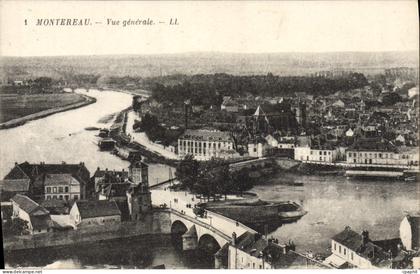 CPA Montereau Vue Generale