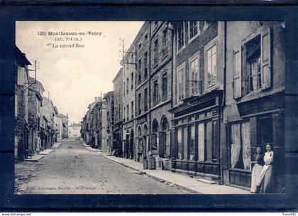 43. montfaucon en velay. la grand'rue