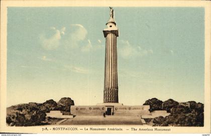 CPA Montfaucon Le Monument Americain