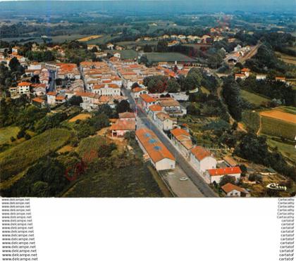 40.  MONTFORT en CHALOSSE .  Vue générale aérienne .