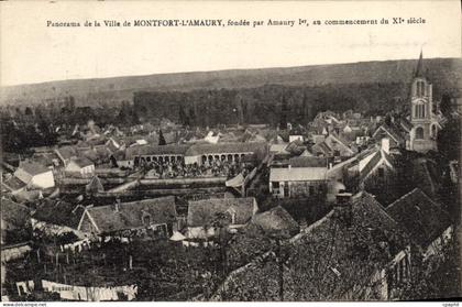 CPA Montfort l'Amaury Panorama de la Ville de Montfort l'Amaury fondee par Amaury Ier au commencemen