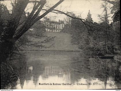 CPA Montfort le Rotrou Sarthe Chateau numéro 3