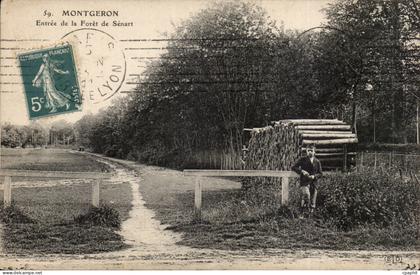 Montgeron CPA Entree de la foret de Senart