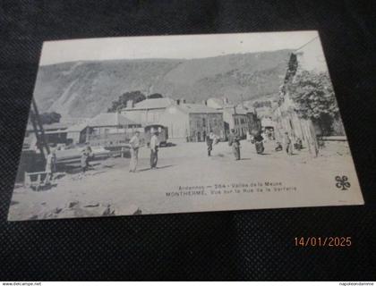 Ardennes, Vallee de la Meuse, Montherme Vue sur la Rue de la Verrerie