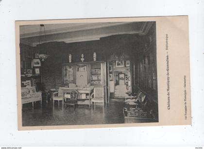 CPA - Château de Montigny-le-Gannelon - Bibliothèque