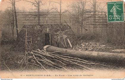 FRANCE - Montlignon - Forêt - Hutte Bucheron - Métier - Animé - CPA