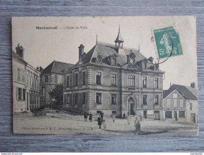 Cpa Montmirail (51) l'hôtel de ville