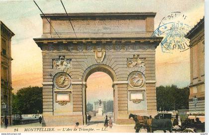 CPA Montpellier l'Arc de Triomphe