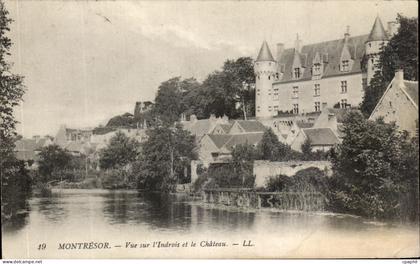CPA Montresor Vue Sur l'Indrois Et Le Chateau