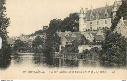CPA Montresor Vue sur l'Indrois et le Chateau (XVe et XVIe Siecles) LL