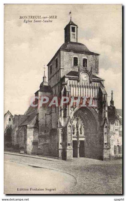 Montreuil sur Mer - Eglise Saint Saulve CPA